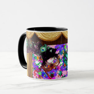 MARDI GRAS MASQUERADEMASKER Färgglatt Konfetti Mugg