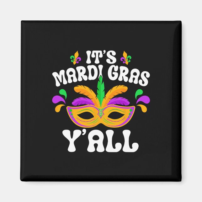 Mardi Gras MasqueraMardi Parad Costume Manar An Magnet (Framsidan)