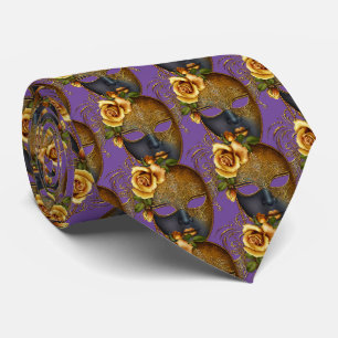 Mardi Gras MasqueraMask Carnival Guld Black Slips