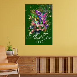 Mardi Gras Masqueramasken | POSTER GRÖNT