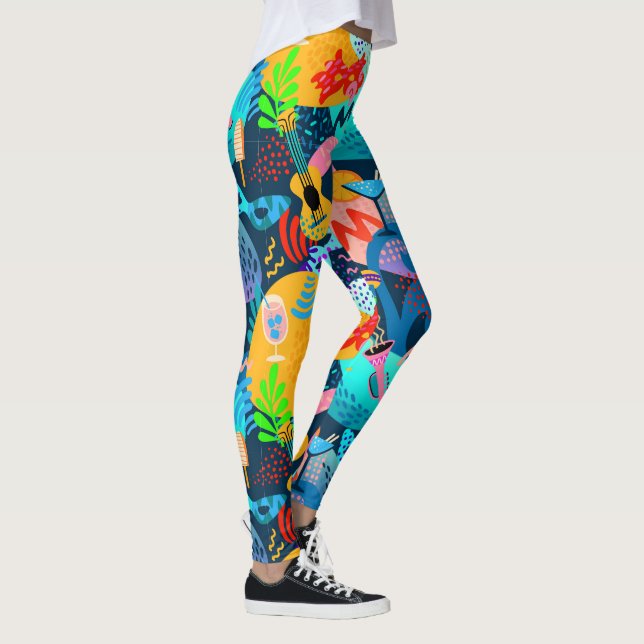 Mardi Gras MasqueraPop Mode Leggings (Höger)
