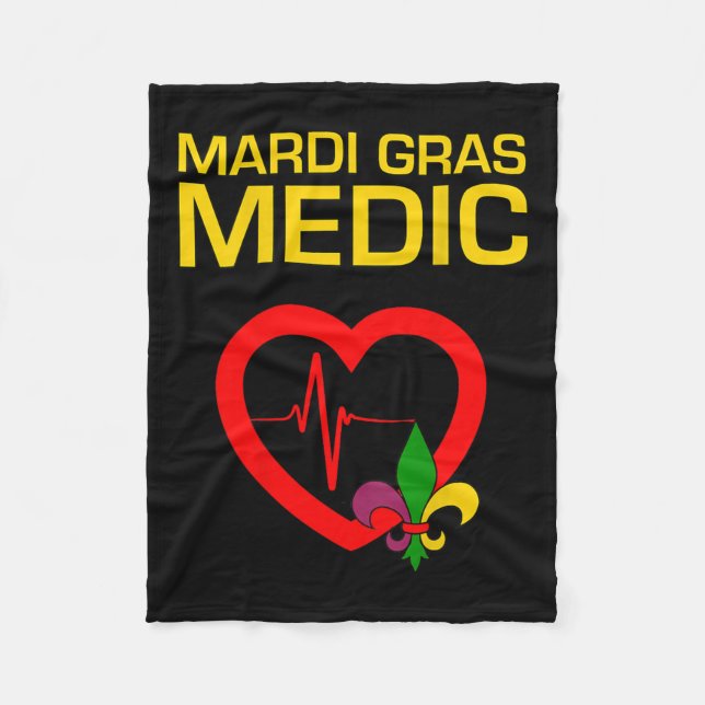Mardi Gras Medic Fleecefilt (Framsidan)