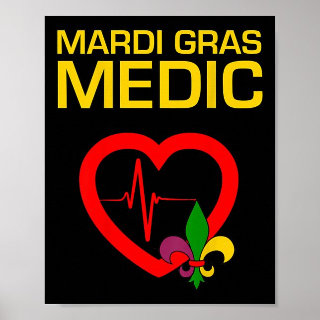 Mardi Gras Medic Poster (Framsidan)