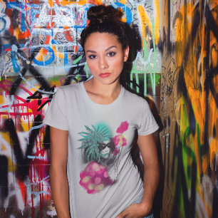 Mardi Gras Mfrågade Carnival Girl New Orleans T Shirt