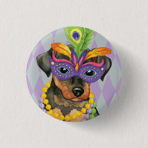 Mardi Gras Min Pin Knapp
