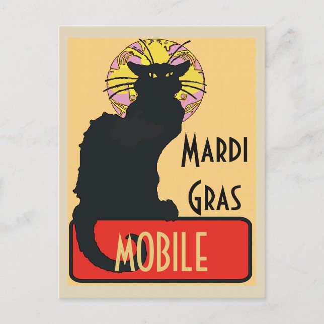 Mardi Gras, Mobile, AL Vykort (Framsida)
