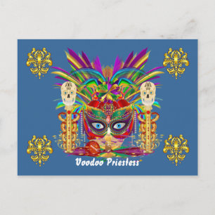 Mardi Gras Mojo Priestess View Notes Inbjudan Vykort