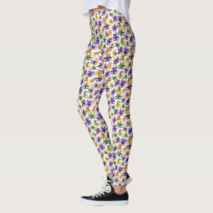 Mardi Gras-mönster Leggings