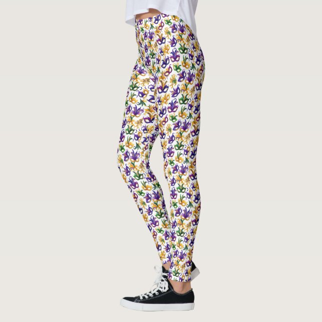 Mardi Gras-mönster Leggings (Vänster)