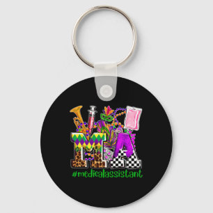 Mardi Gras Morsa Medical Istant Nurse Festival Par Nyckelring