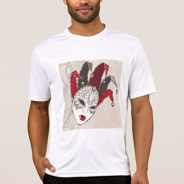 Mardi Gras-narrmaskerad venetiansk karneval T Shirt (Framsida)