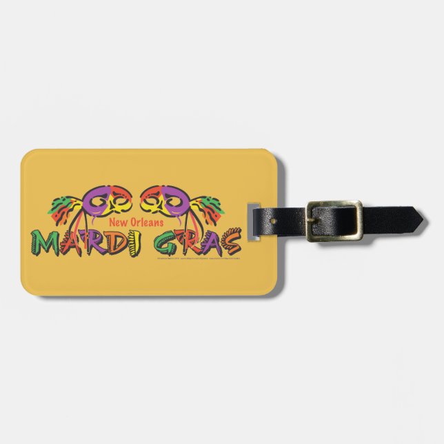 Mardi Gras New Orleans Bagagebricka (Horisontell Framsida)