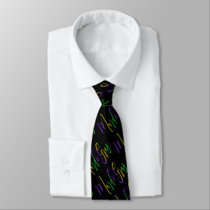 Mardi Gras New Orleans Carnival Färg Script Slips