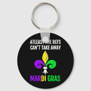 Mardi Gras New Orleans Funny Footbyll Gift Nyckelring