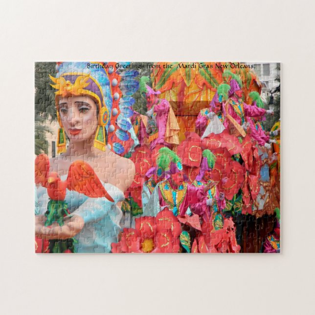 Mardi Gras New Orleans. Jigszle Puzzle Pussel (Horisontell)