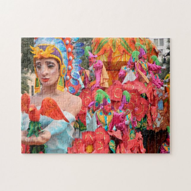 Mardi Gras New Orleans. Jigszle Puzzle Pussel (Horisontell)