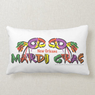 Mardi Gras New Orleans Lumbarkudde