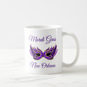 Mardi Gras New Orleans Mask Kaffemugg