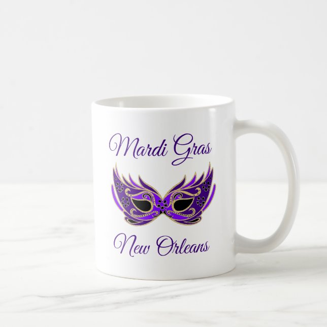 Mardi Gras New Orleans Mask Kaffemugg (Höger)