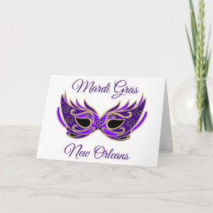 Mardi Gras New Orleans Mask Kort