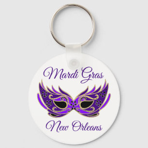 Mardi Gras New Orleans maskerar Nyckelring