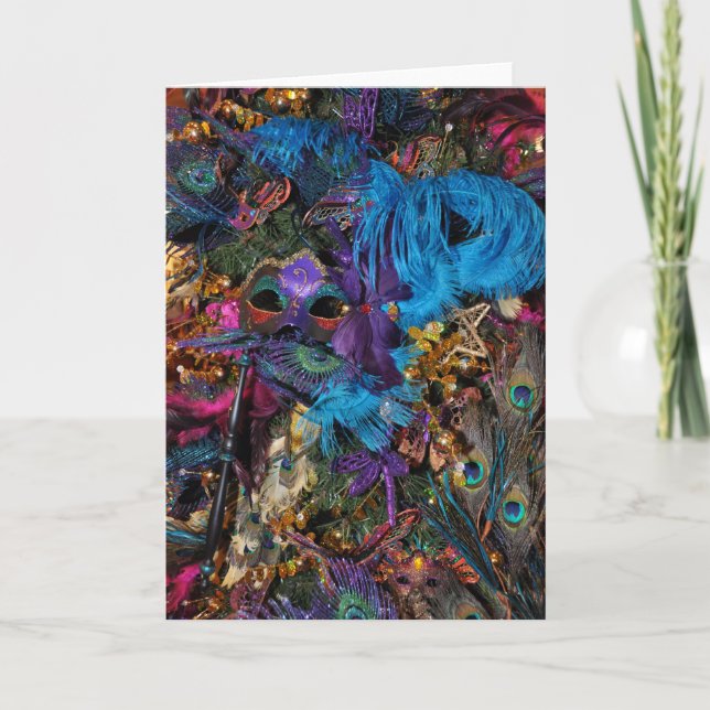 Mardi Gras/New Orleans notecard Kort (Framsida)