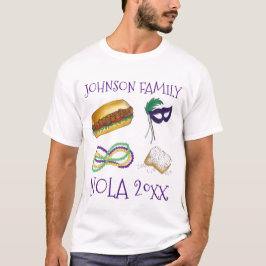 Mardi Gras NOLA New Orleans Family Vacation Resa T-shirt