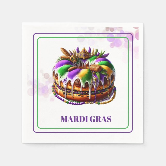 Mardi Gras Paper Napkins Pappersservett (Framsidan)