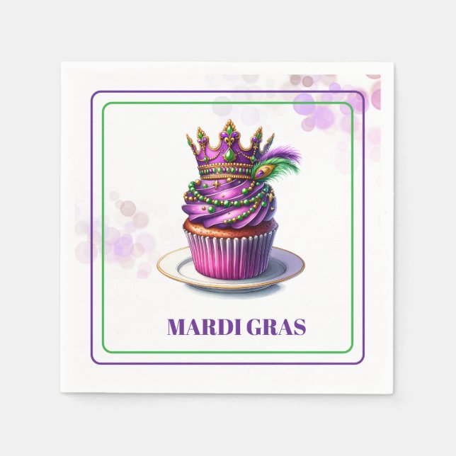Mardi Gras Paper Napkins Pappersservett (Framsidan)