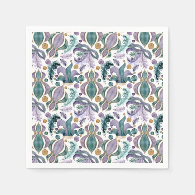 Mardi Gras-papper Pappersservett (Framsidan)