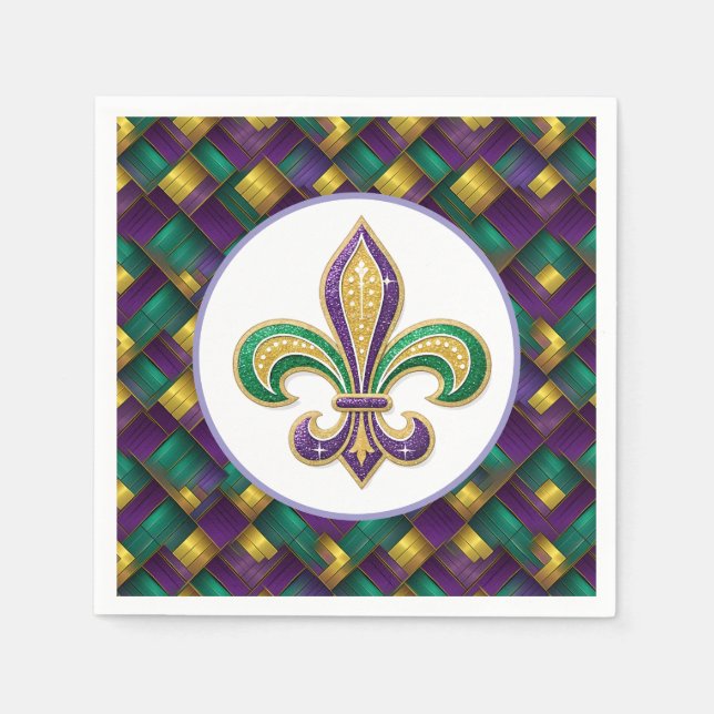 Mardi Gras-papper  Pappersservett (Framsidan)