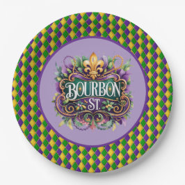 Mardi Gras Pappers Tallrik