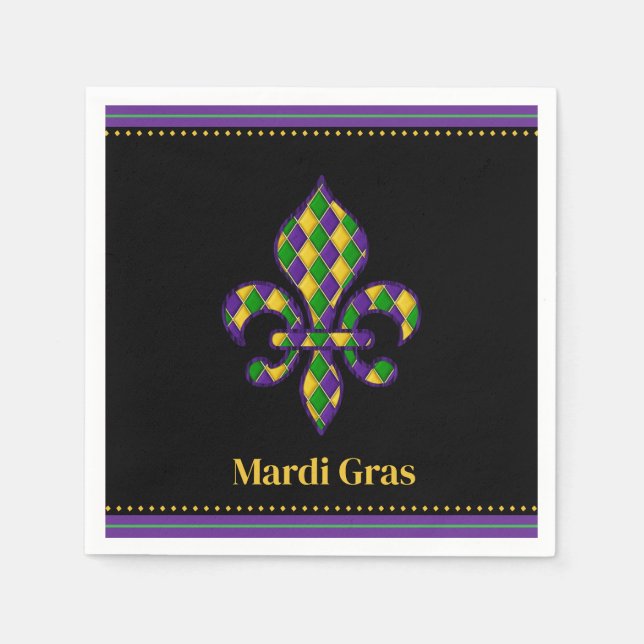 Mardi Gras Pappersservett (Framsidan)