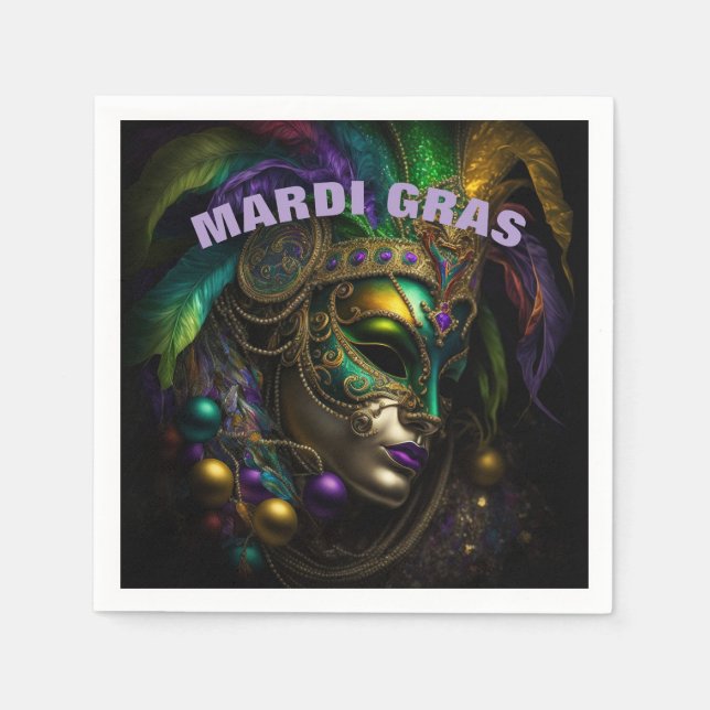 Mardi Gras Pappersservett (Framsidan)
