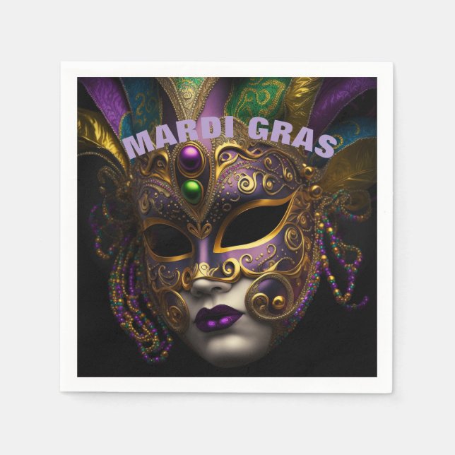 Mardi Gras Pappersservett (Framsidan)