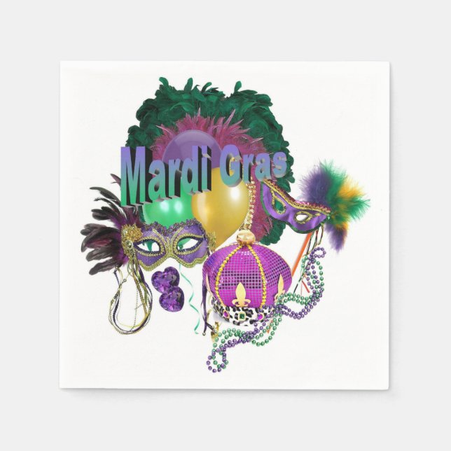 Mardi Gras Pappersservett (Framsidan)