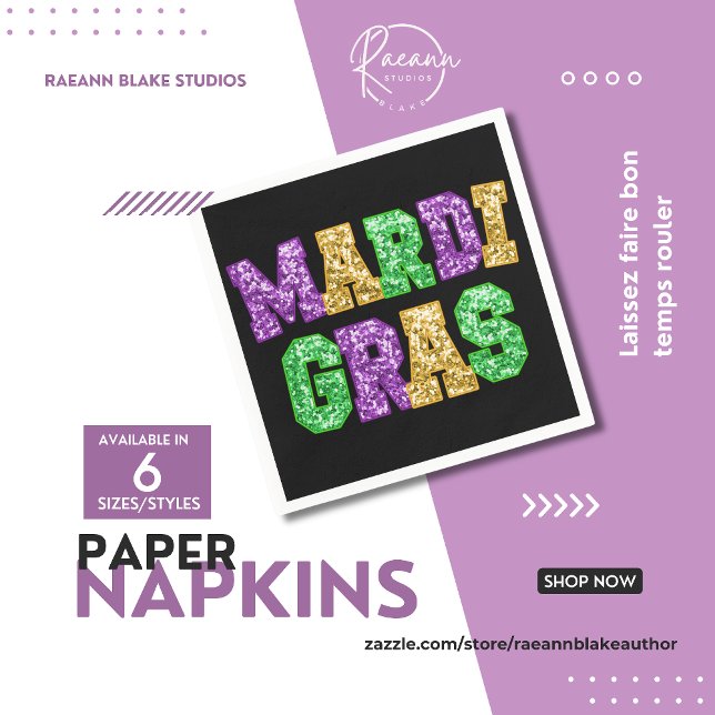 Mardi Gras Pappersservett (Skapare uppladdad)