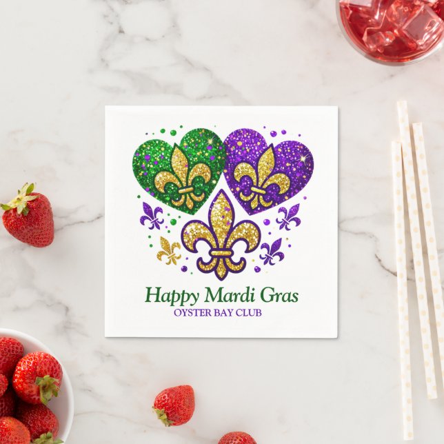 Mardi Gras Pappersservett (Insitu)