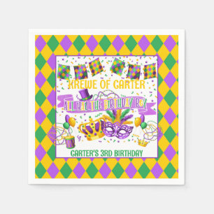 Mardi Gras Pappersservett (Krewe of) Boy