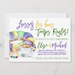 Mardi Gras Par Shower-inbjudan Inbjudningar