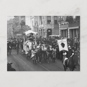 Mardi Gras-parad, 1906 Vykort
