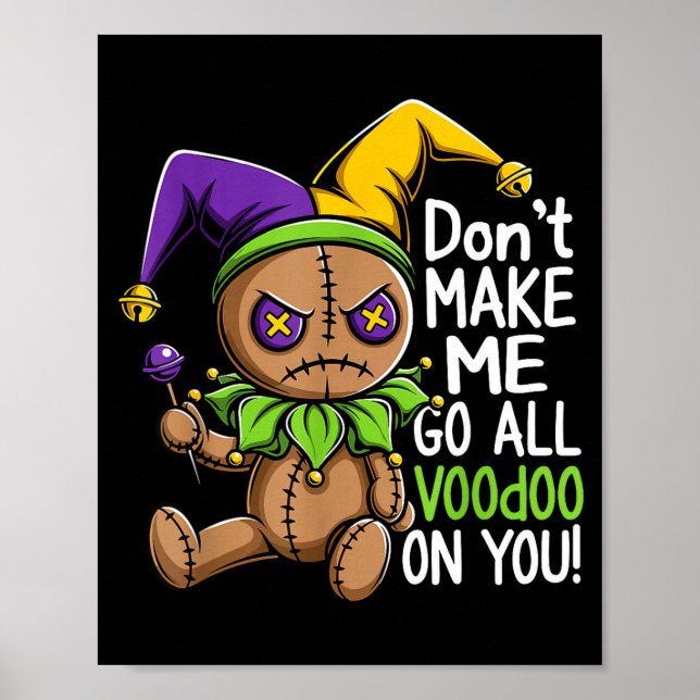 Mardi Gras-parad Stitch voodoo-docka clown spöklik Poster (Framsidan)