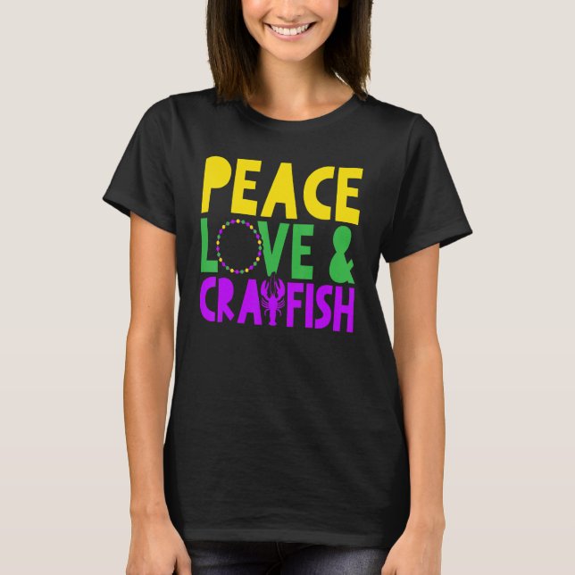 Mardi Gras Parade Crawfish Lover Crayfish Lobster_ T Shirt (Framsida)