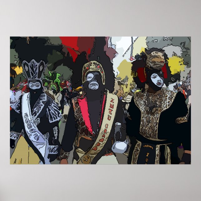 Mardi Gras Paraders Poster (Framsidan)