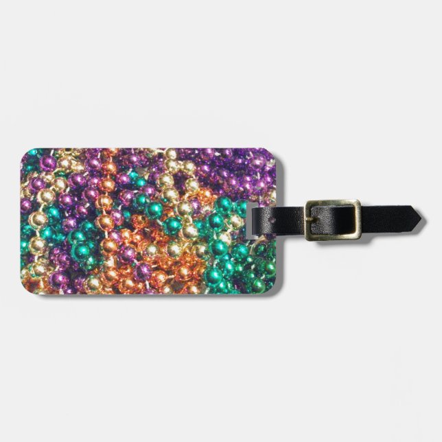 Mardi Gras-pärlor Bagagebricka (Horisontell Framsida)