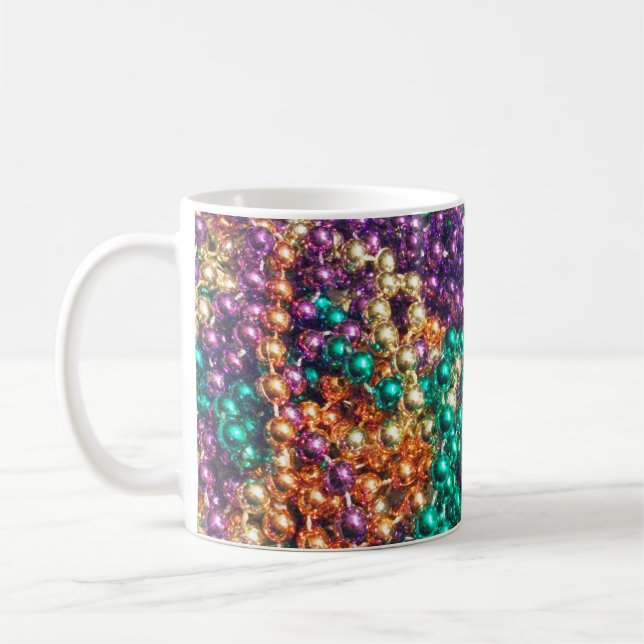 Mardi Gras Pärlor Kaffemugg (Vänster)