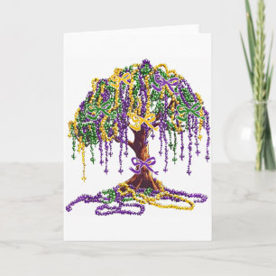 Mardi Gras Pärlträd Karneval New Orleans Kvinnor M Kort