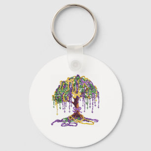 Mardi Gras Pärlträd Karneval New Orleans Kvinnor M Nyckelring