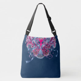 Mardi Gras Party Crossbody Tote (stor) Axelväska