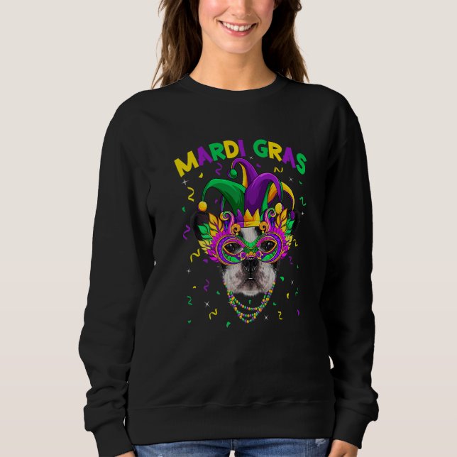 Mardi Gras Party Cute French Bulldog Dog Lover Jes T Shirt (Framsida)